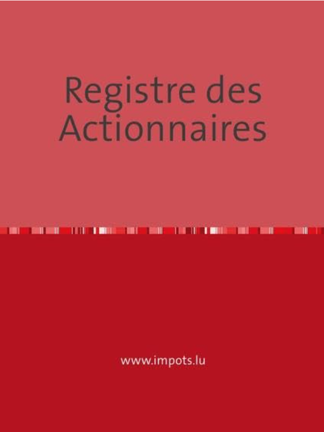 Registre des Actionnaires – altes Cover